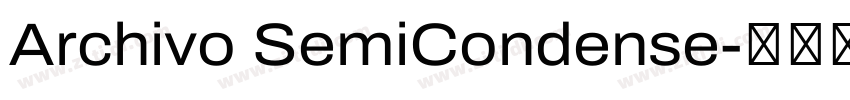Archivo SemiCondense字体转换